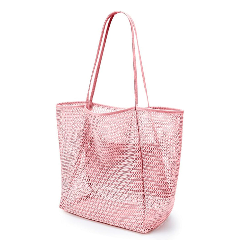 Stylish Foldable Mesh Tote Bag – Perfect for Beach, Picnic & Everyday Use