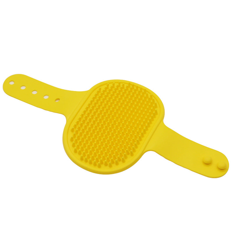 Dog Bath Brush & Massager – Adjustable Grooming Brush for Dogs & Cats with Soothing Silicone Bristles, Perfect for Short & Long Hair