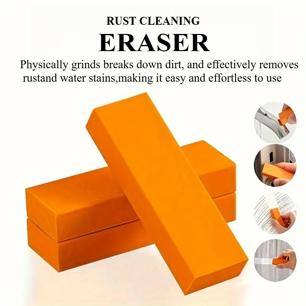 Magic Stainless Steel Scratch Eraser - 4 Piece Cleaning Kit for Removing Rust, Water Marks & Scratches from Kitchenware