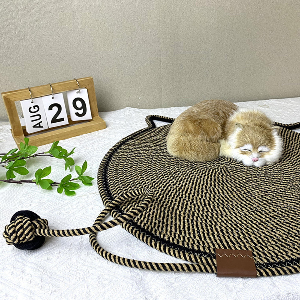 Extra-Large Cat Scratching Mat – Durable Cotton Rope Protects Sofas, Couches & Walls