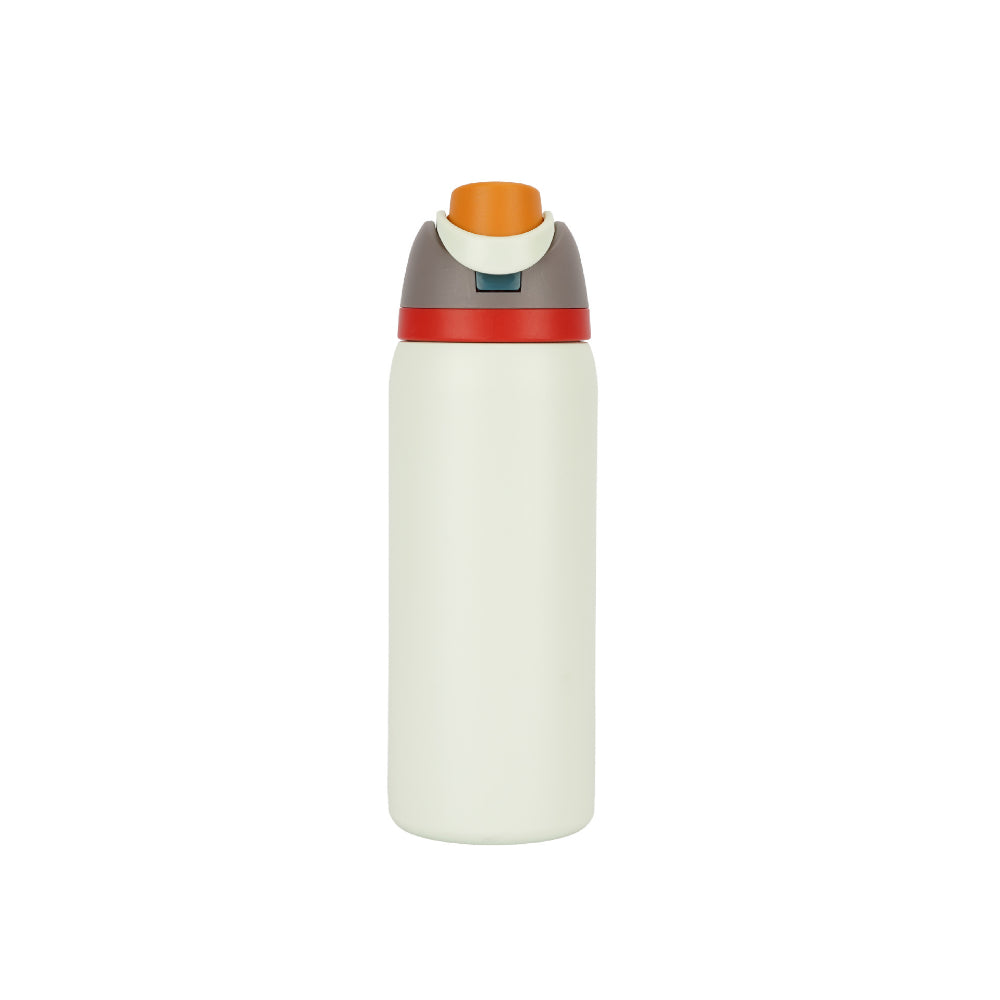Insulated Stainless Steel Water Bottle with Straw - Double Drinking Portable Thermos for Sports & Travel