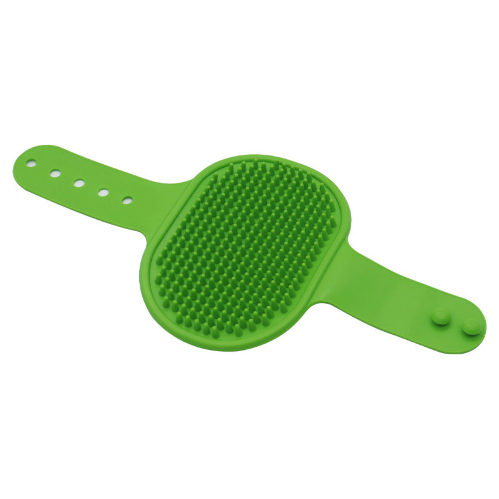 Dog Bath Brush & Massager – Adjustable Grooming Brush for Dogs & Cats with Soothing Silicone Bristles, Perfect for Short & Long Hair