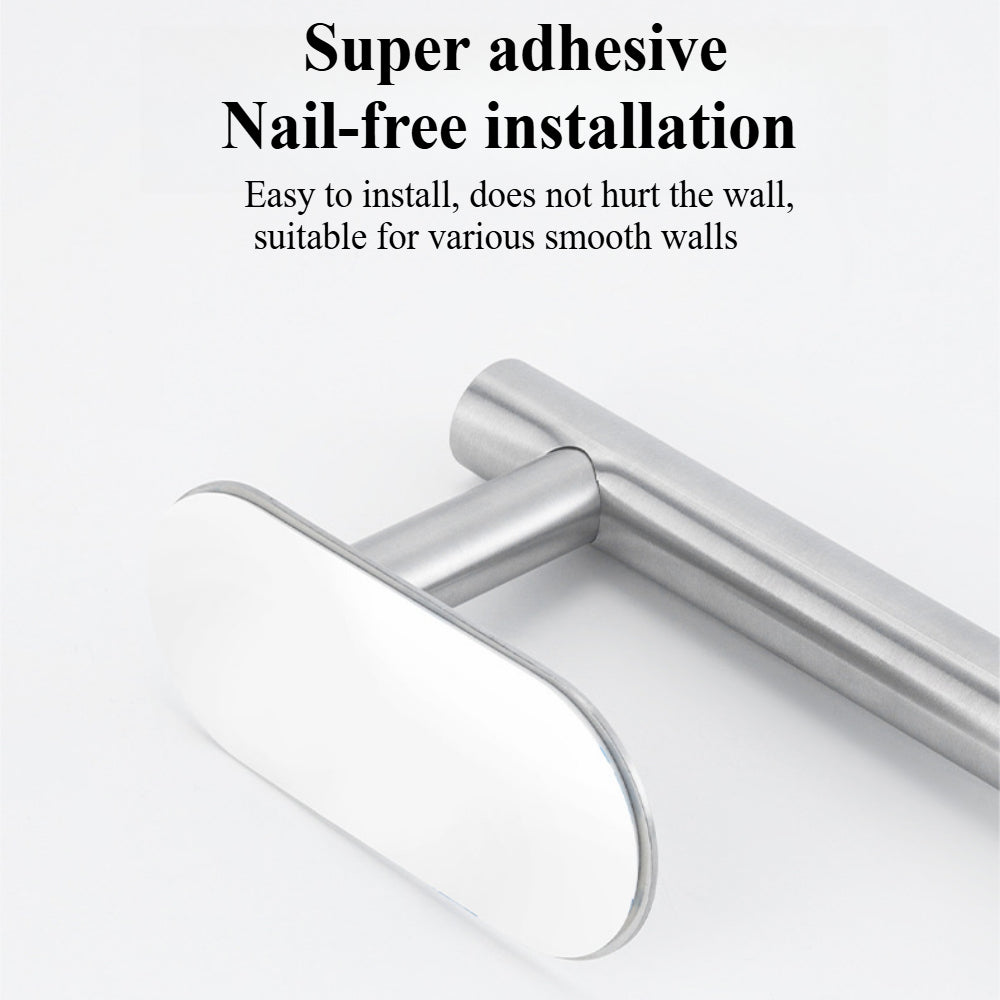 No-Drill Self-Adhesive Toilet Paper Holder – Rustproof Stainless Steel for Bathroom, Kitchen, or RV