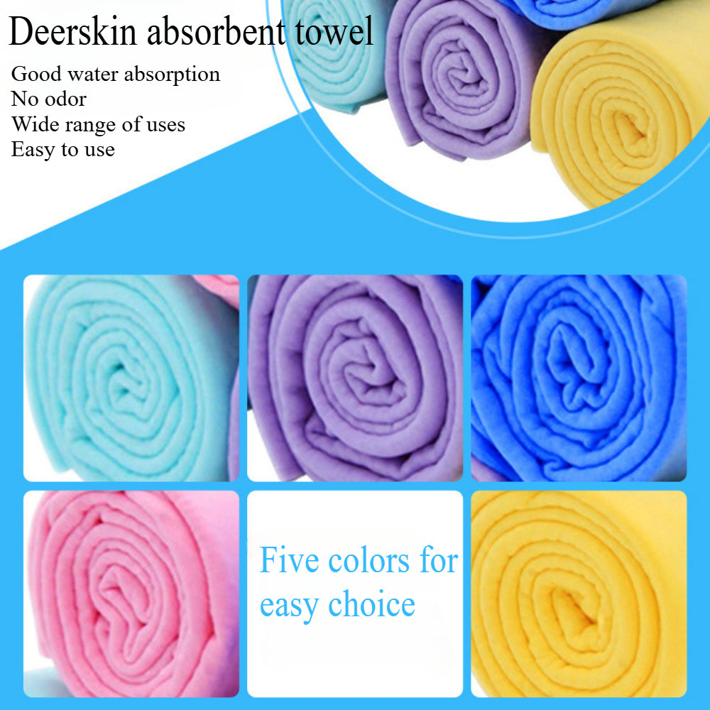 Quick Dry Super Absorbent Shammy Towels for Dogs & Cats - Eco-Friendly Grooming Towel Pack