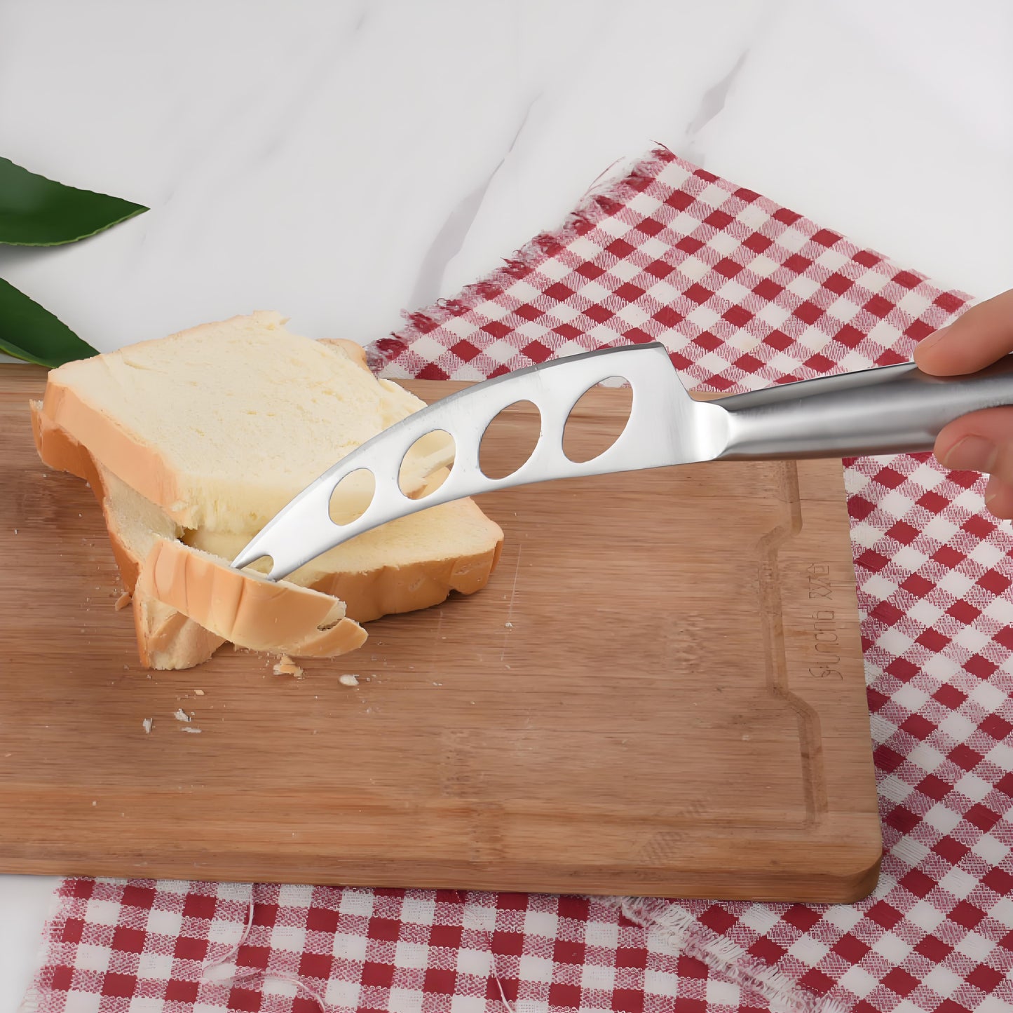 3-Piece Stainless Steel Cheese Knife Set - Professional Cheese Planer & Butter Slicer Kit for Kitchen, Dining, Charcuterie Boards