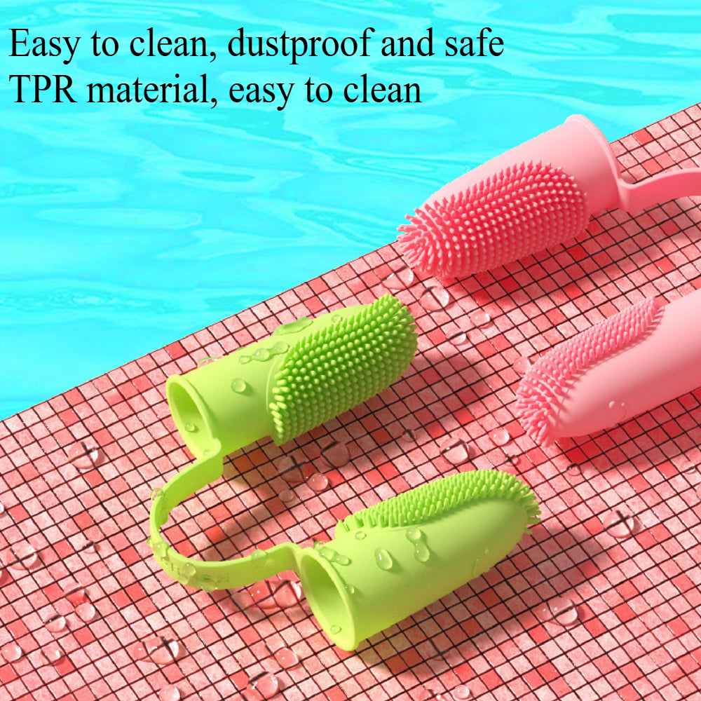 3-Pack Double Finger Dog Toothbrush Kit - 135° Soft Bristle Toothbrush for Small, Medium & Large Dogs, Cats & Puppies (360° Dental Cleaning)