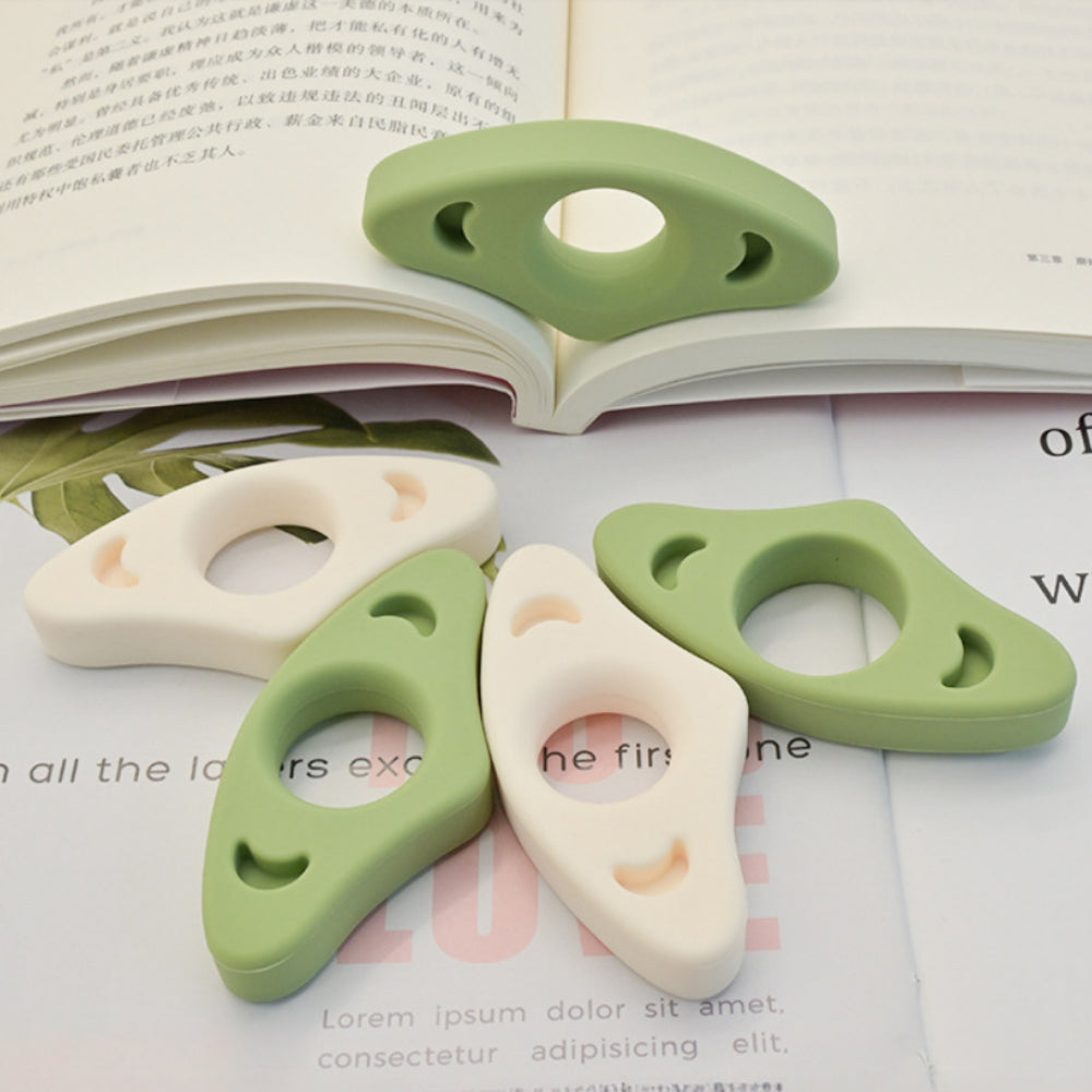 2-Pack Silicone Page Holder for Books – Ergonomic Thumb Grip Keepers, Perfect Reading Accessories