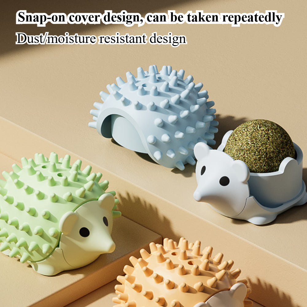 Interactive Catnip Wall Balls - Dual-Purpose Groomer & Toy (2-Pack) for Indoor Cats