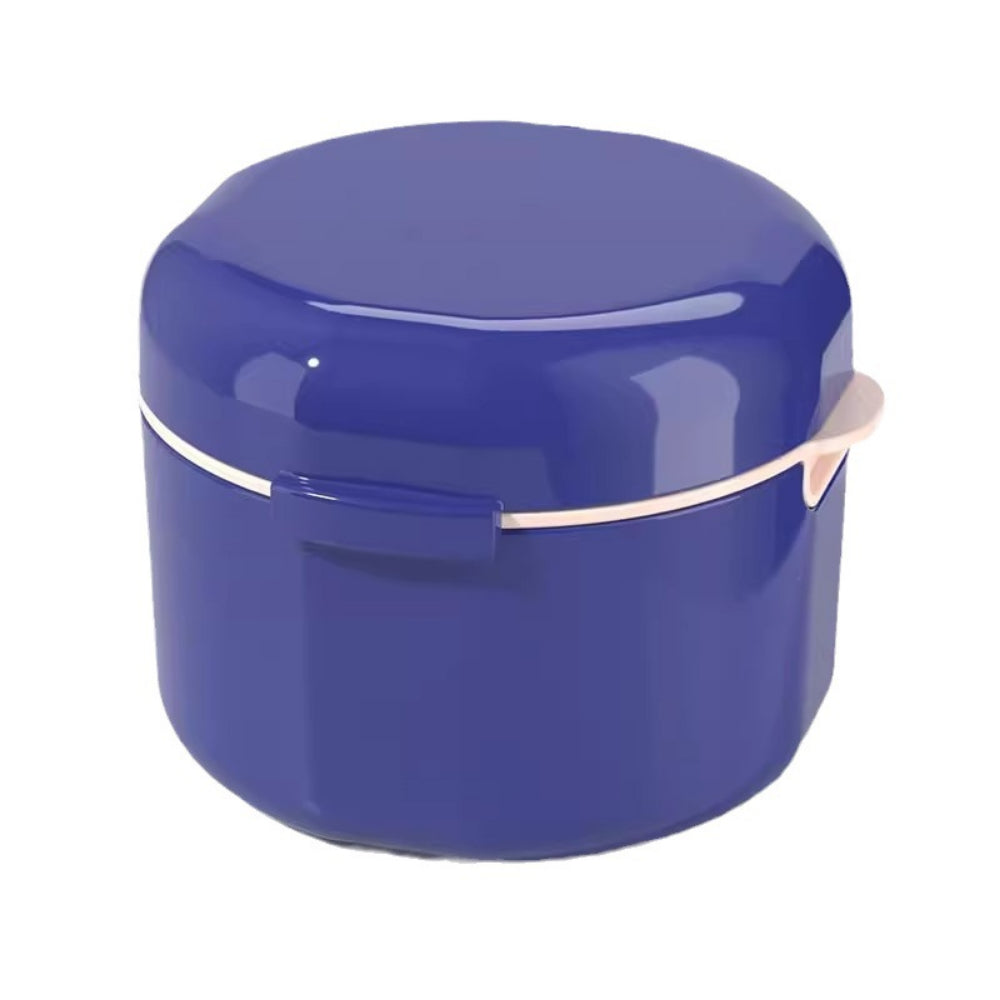 Orthodontic Cleaning Kit - Denture Bath Box with Strainer for Braces, Retainers & Dentures | Portable Double-Layer Case
