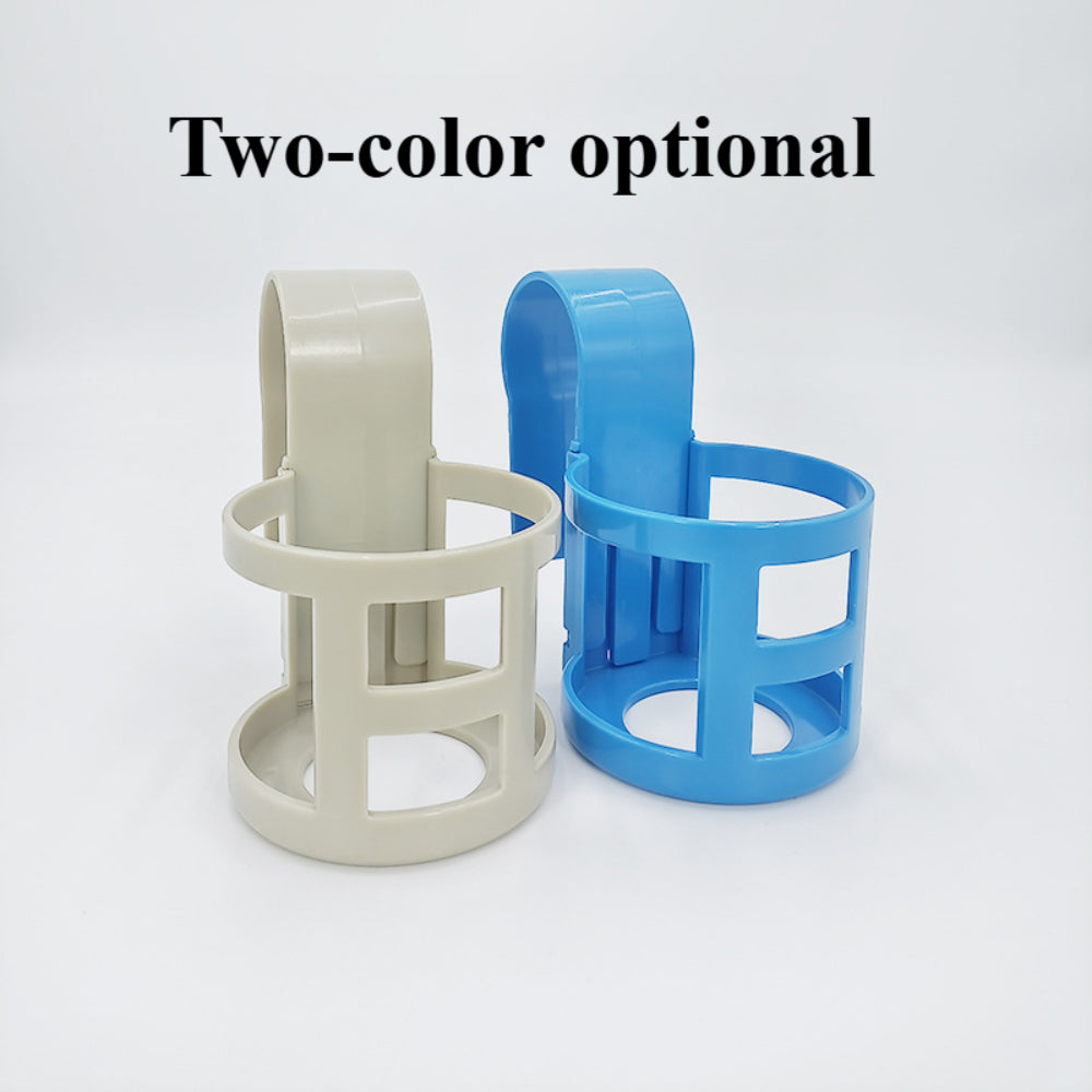3-Pack No-Spill Pool Cup Holders – Fits 2" Round Top Bars on Above Ground Pools, Durable Plastic Drink Holders for Beer,etc.
