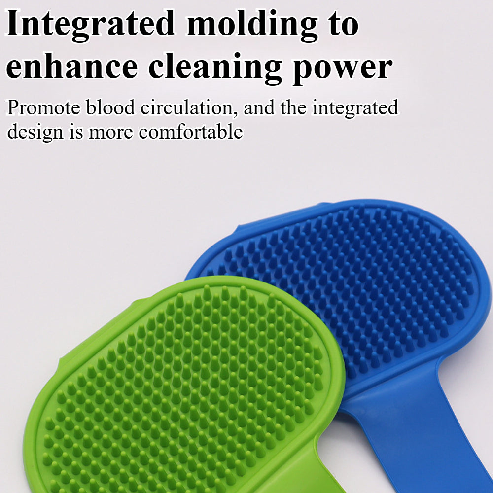 Dog Bath Brush & Massager – Adjustable Grooming Brush for Dogs & Cats with Soothing Silicone Bristles, Perfect for Short & Long Hair