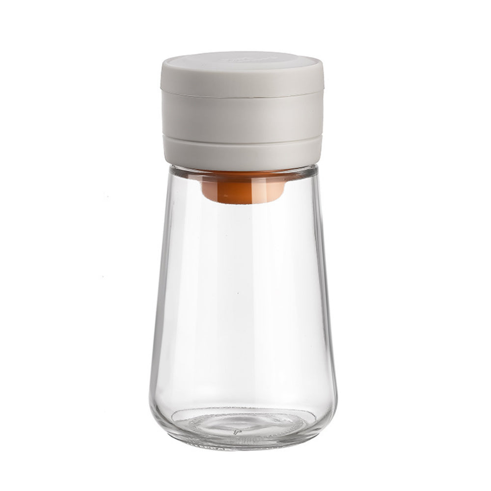 Precision Salt and Pepper Shakers - 0.5g Push-Button Glass Dispenser for Spices, Sugar & Seasonings | Mess-Free Kitchen Tools