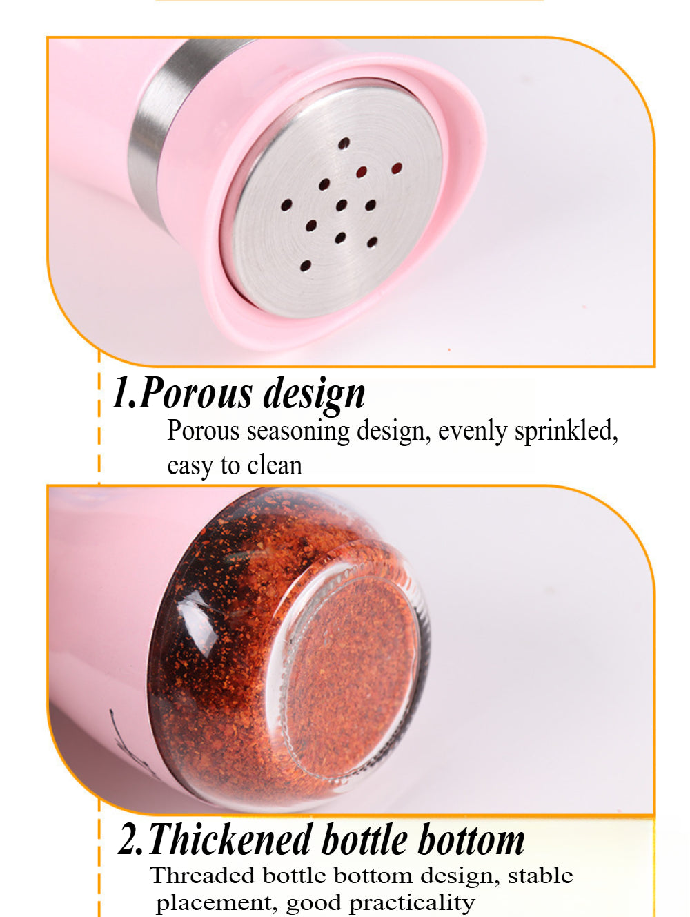 Stainless Steel Salt and Pepper Shakers Set – Premium Glass-Bottom Dispensers for Kitchen, BBQ, Camping & Table Use