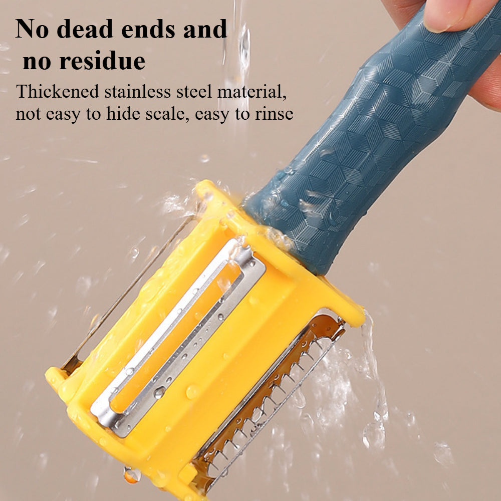 Premium 3-in-1 - Ultra Sharp Stainless Steel Vegetable Peeler with Non-Slip Grip (2 PCS)