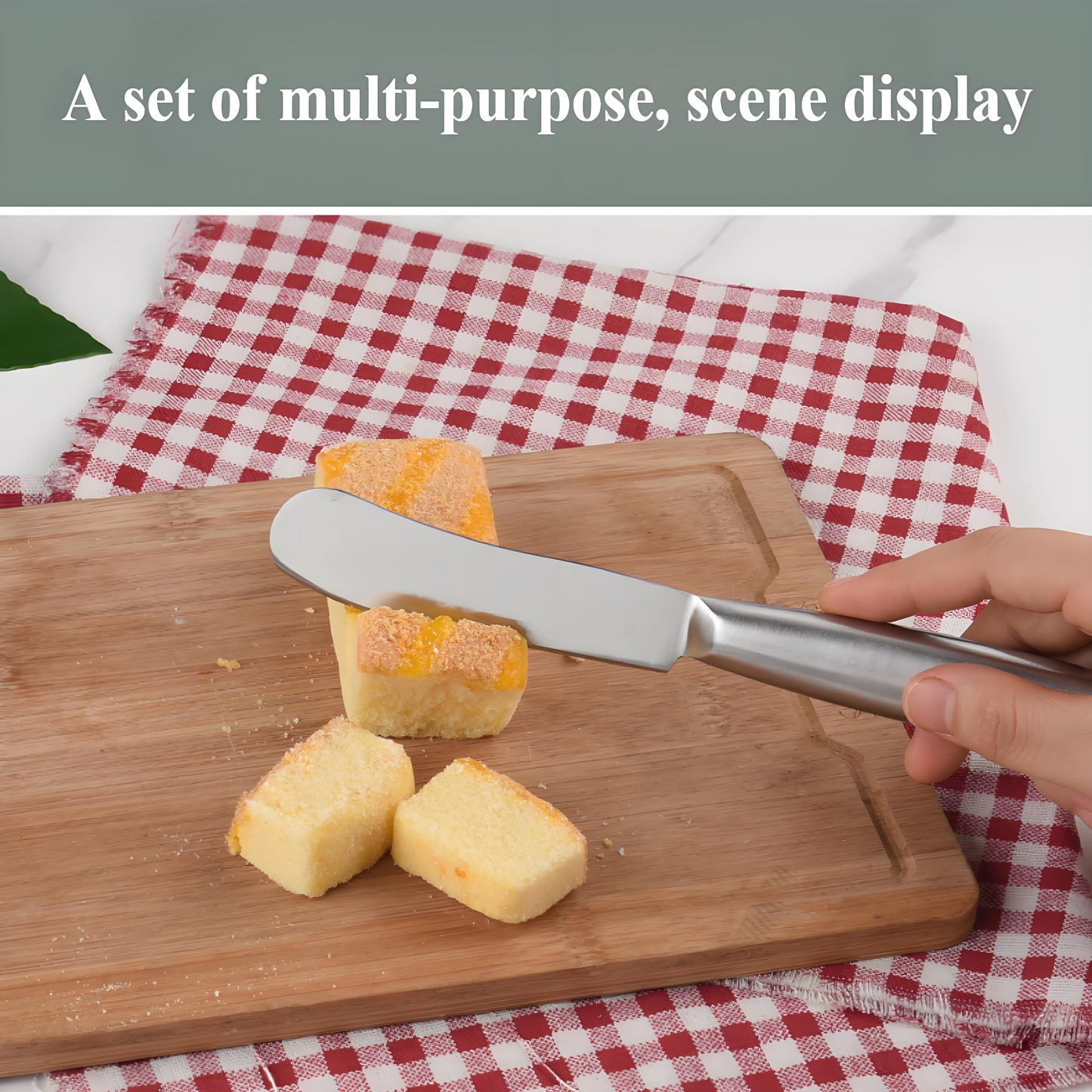3-Piece Stainless Steel Cheese Knife Set - Professional Cheese Planer & Butter Slicer Kit for Kitchen, Dining, Charcuterie Boards