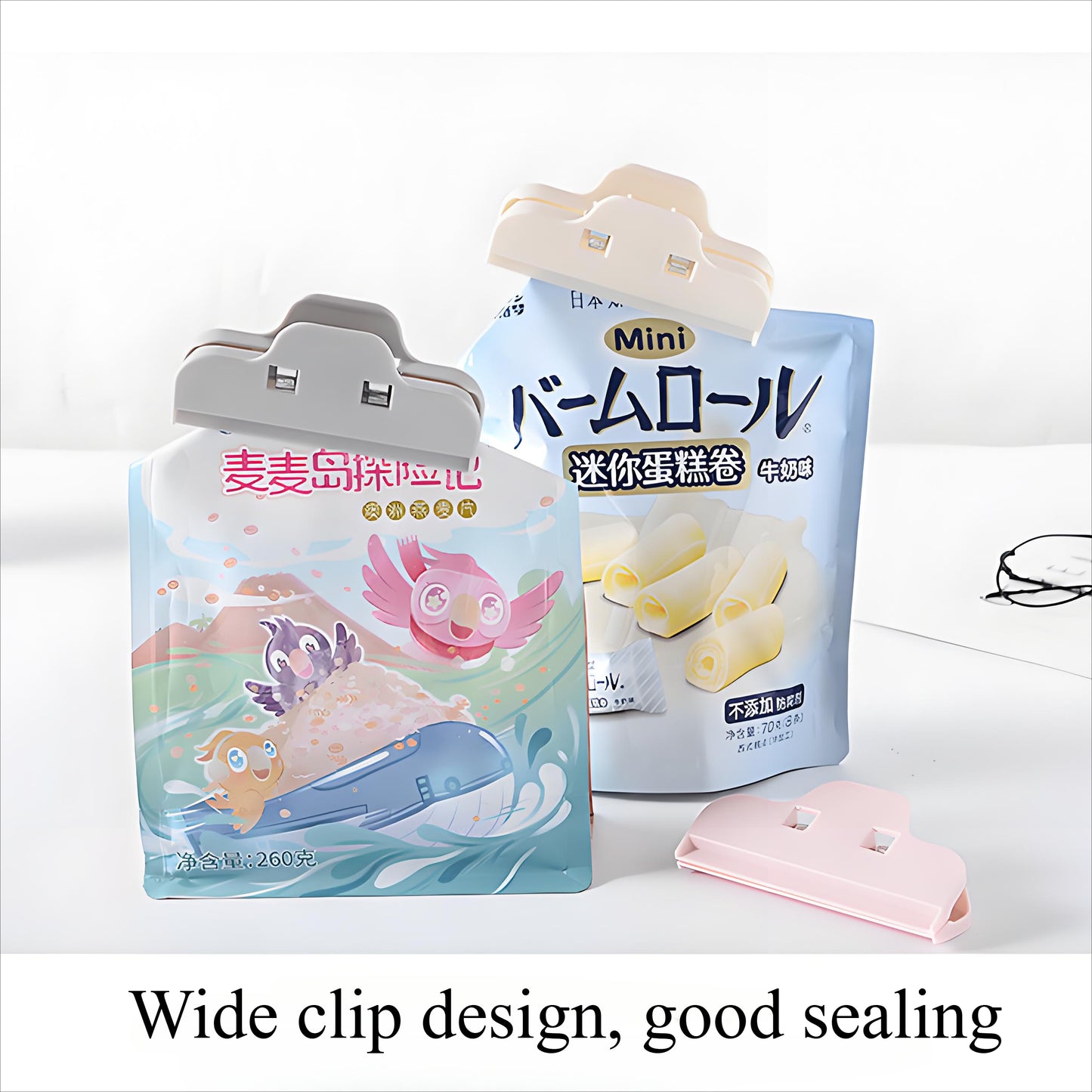 Diamond Painting Clips & Food Seal Clamps – Heavy-Duty Multi-Use Clips for Crafts, Snack Bags & Light Pads,2pcs