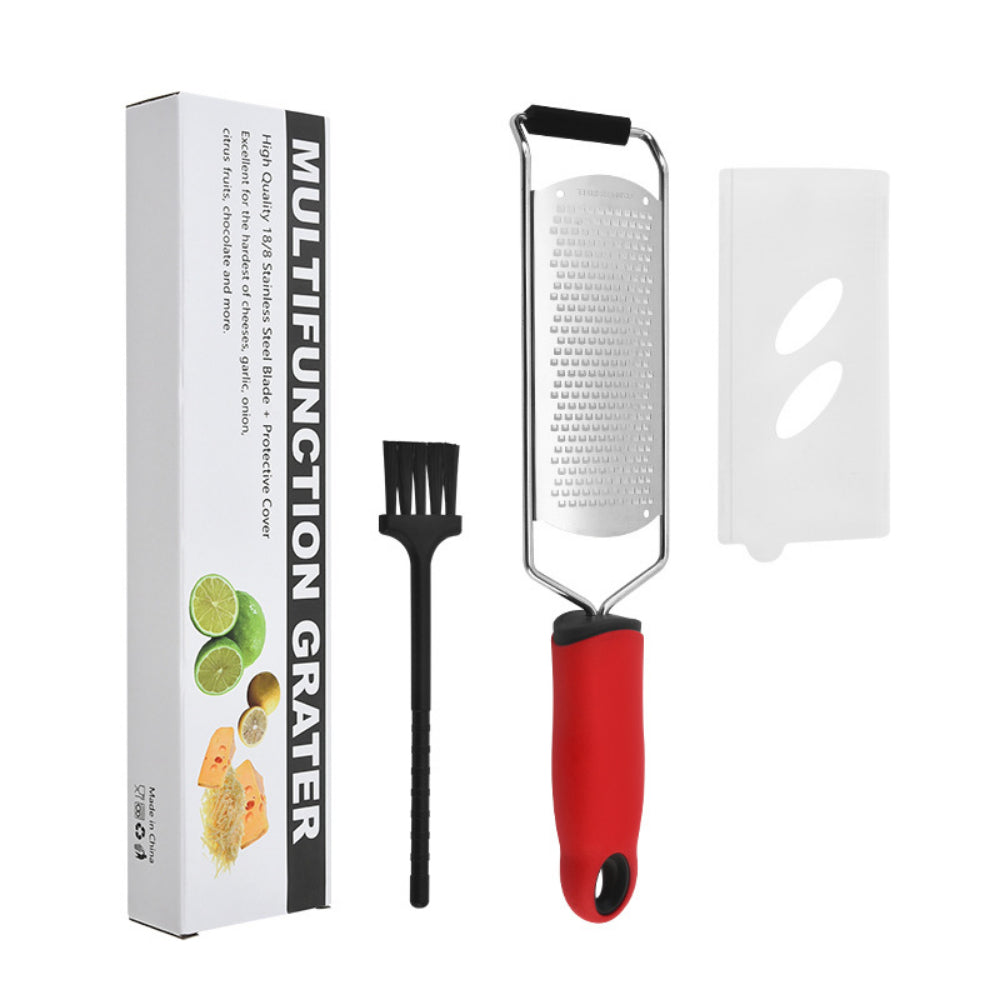 Stainless Steel 304 Cheese & Lemon Zester - Wide Blade Grater for Kitchen