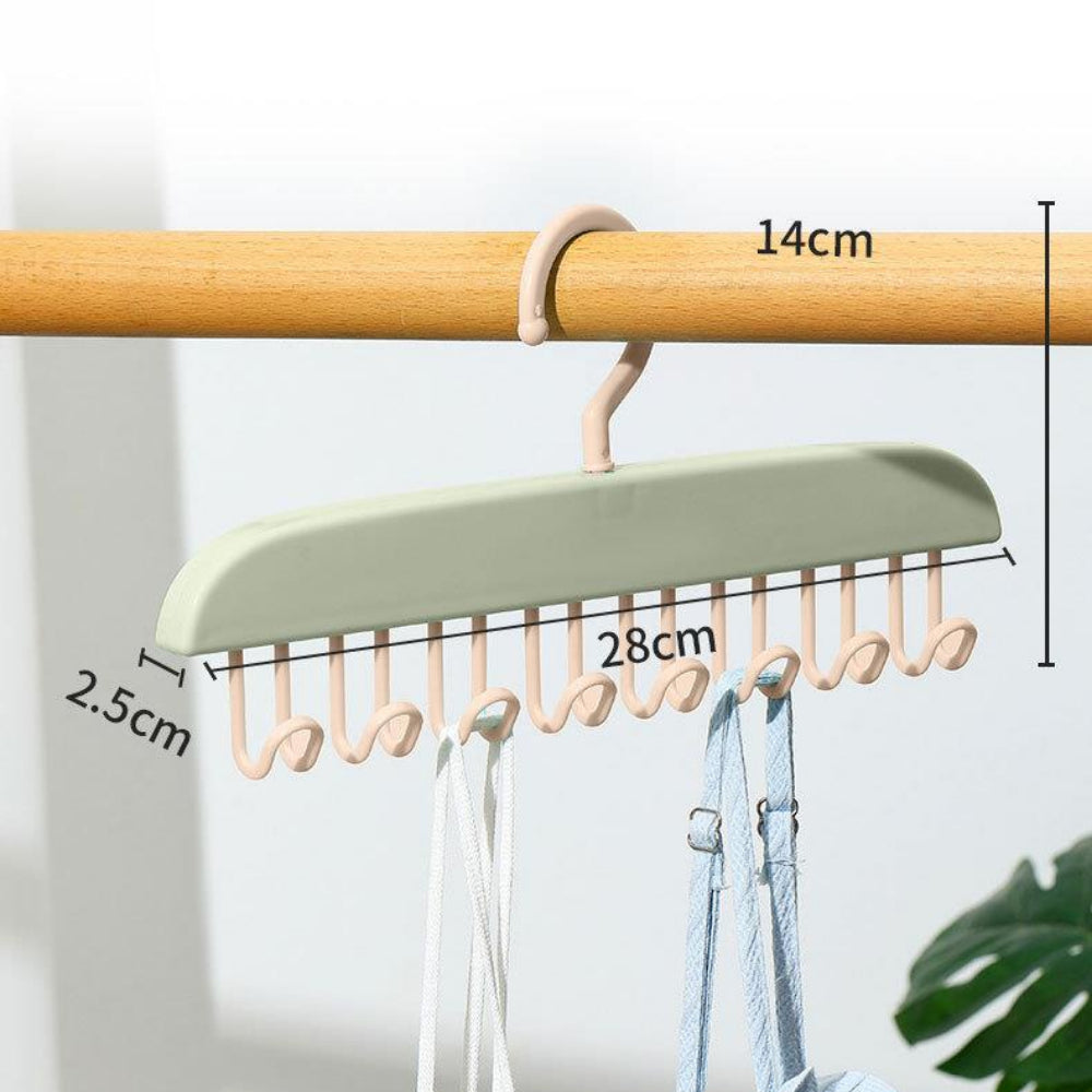 Multi-Hook Wall Hanger – Space-Saving Closet Organizer & Drying Rack for Home/Dorm