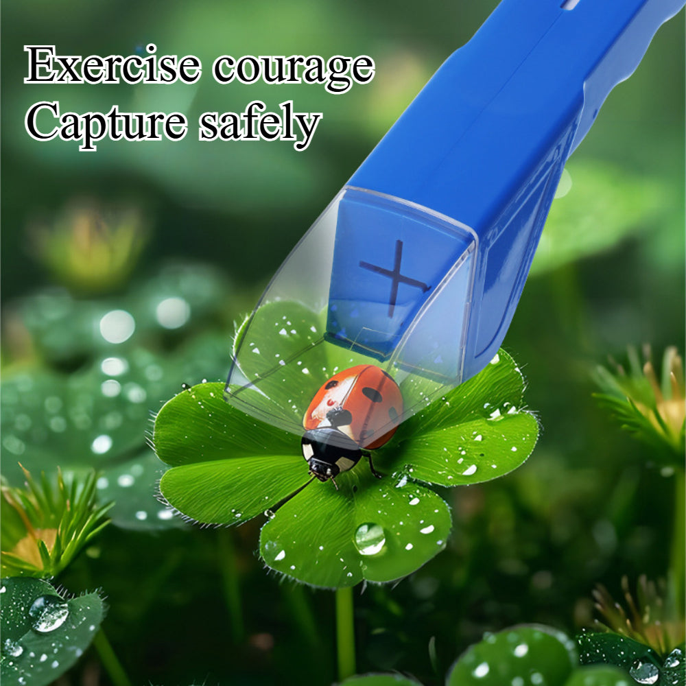 Bug Catcher Kit for Kids – Quick-Release Humane Insect Observer with Clear View Window & Contactless Catching Tool