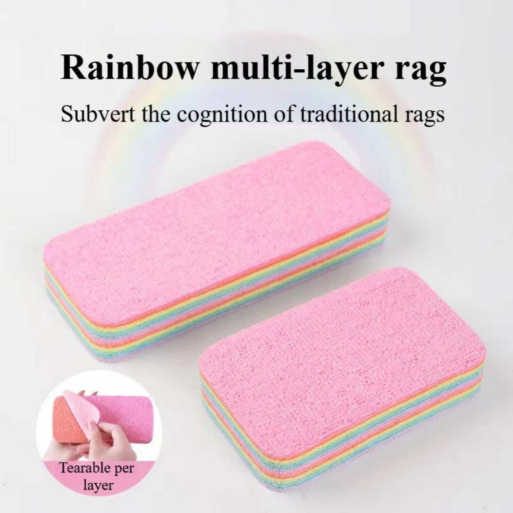 2-Pack 12-Layer PVA Sponge Set - Ultra Absorbent Tearable Cleaning Pads for Kitchen & Household (Reusable & Separable)