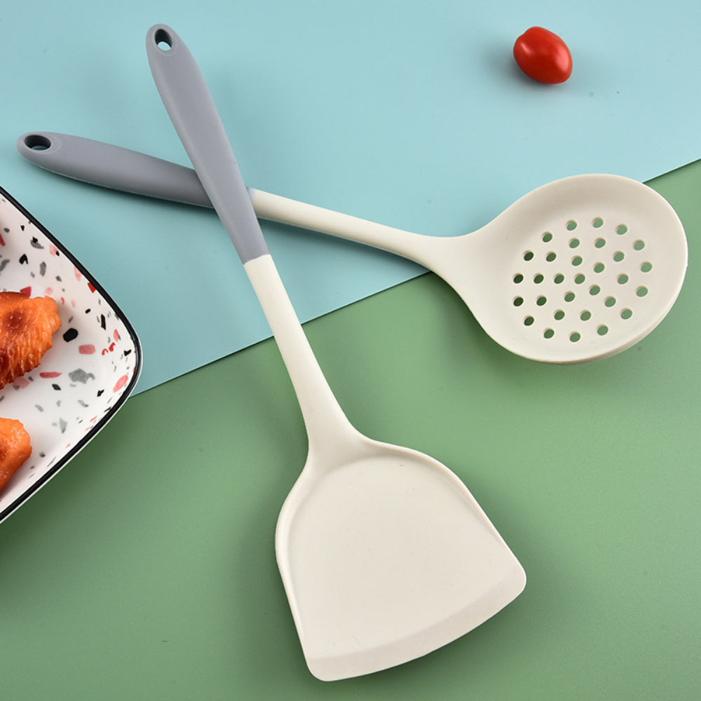 Multi-Purpose Silicone Kitchen Set – Spatula, Soup Spoon, and Skimmer for Cooking, Serving, and Baking