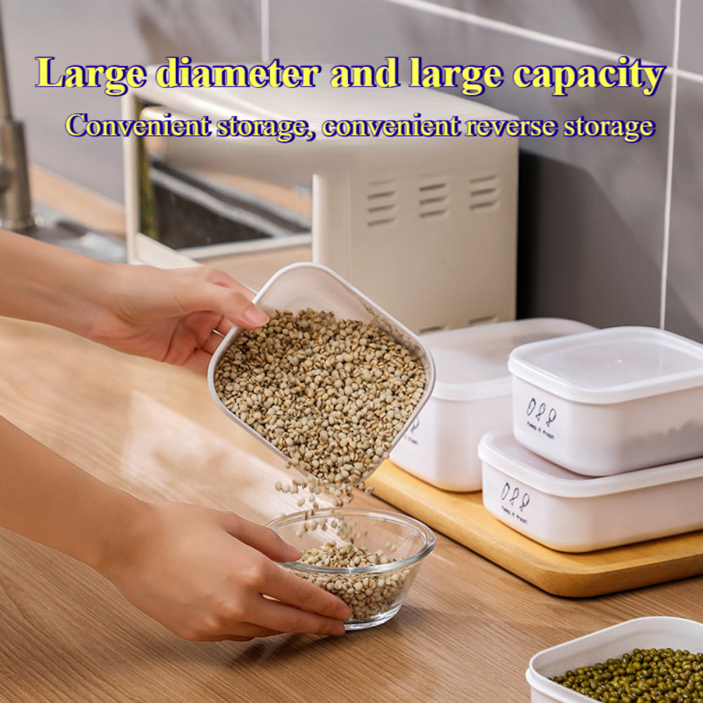 Space-Saving Fridge Containers - Interlocking Food Storage Bins with Lids (Multiple Sizes)