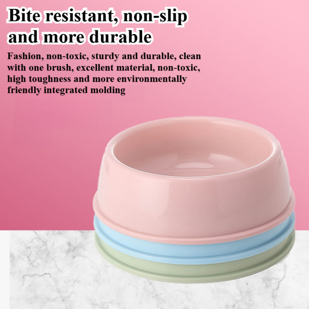 Pet Feeding Set – Colorful Plastic Bowls for Dogs, Cats & Small Pets