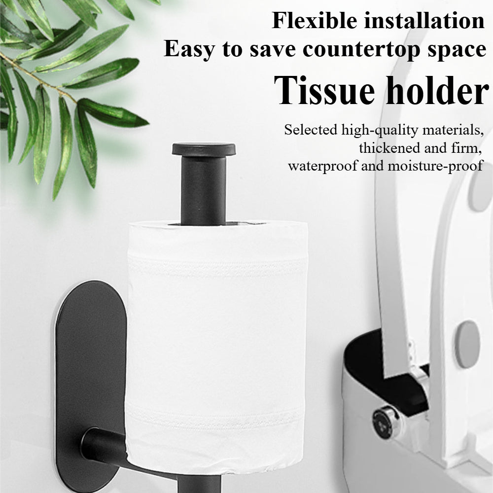 No-Drill Self-Adhesive Toilet Paper Holder – Rustproof Stainless Steel for Bathroom, Kitchen, or RV
