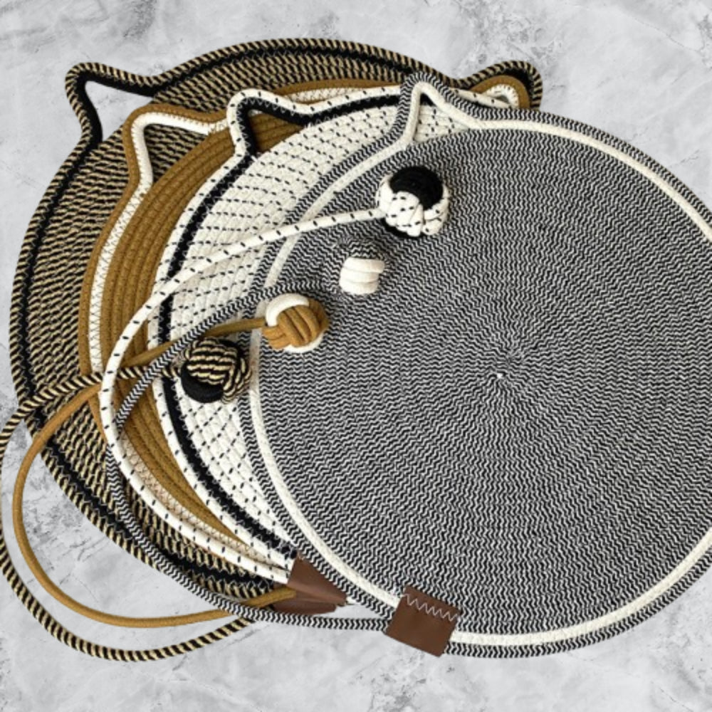 Extra-Large Cat Scratching Mat – Durable Cotton Rope Protects Sofas, Couches & Walls