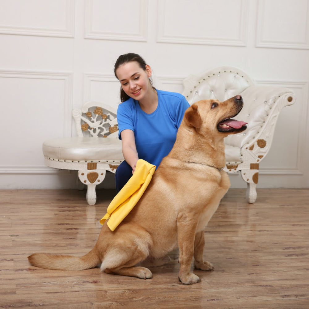 Quick Dry Super Absorbent Shammy Towels for Dogs & Cats - Eco-Friendly Grooming Towel Pack