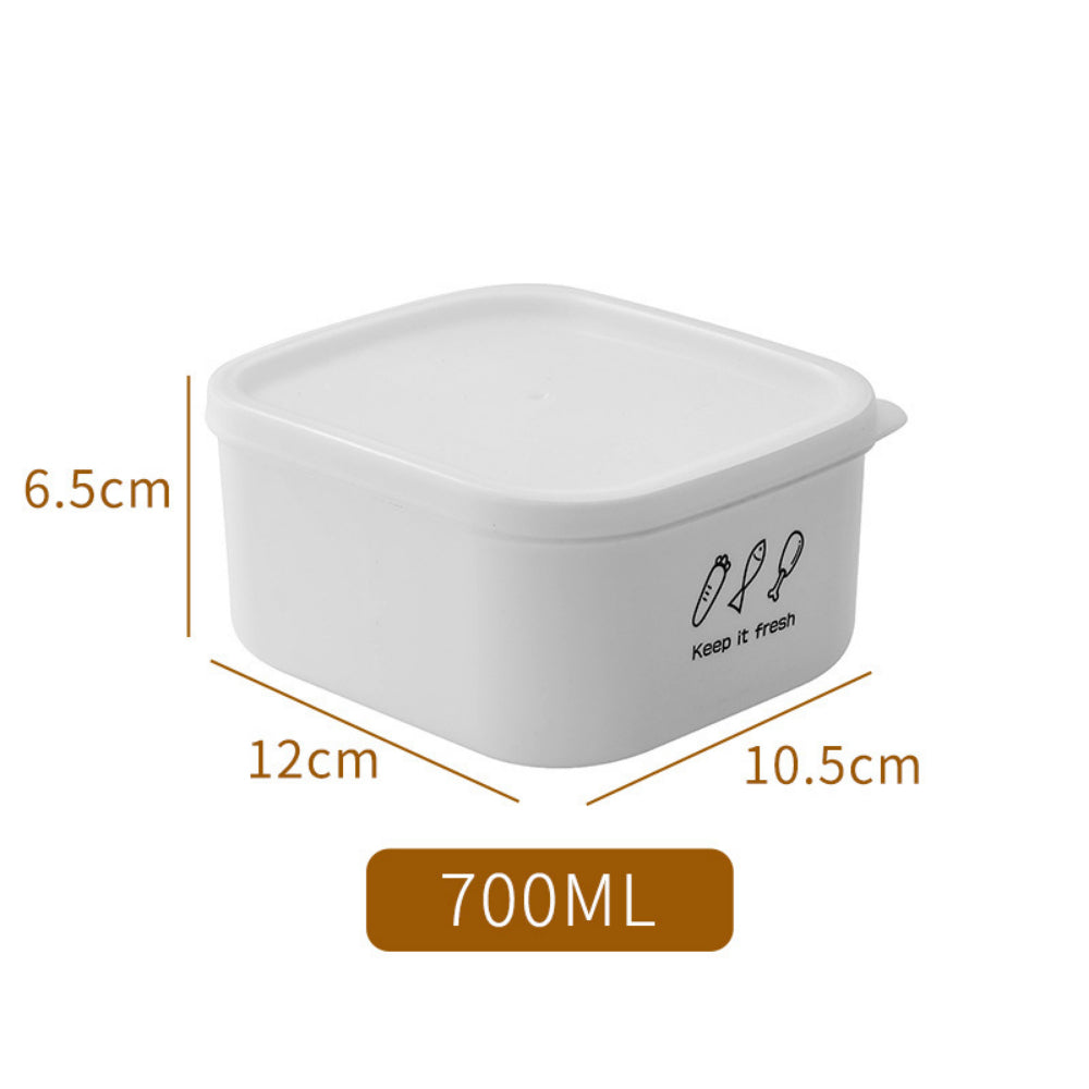 Space-Saving Fridge Containers - Interlocking Food Storage Bins with Lids (Multiple Sizes)