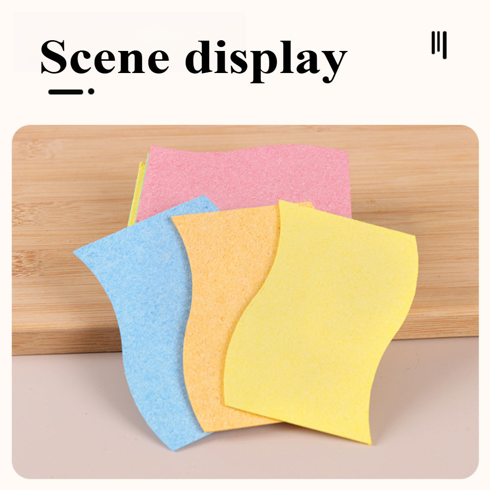 6-Pack Natural Cellulose Kitchen Sponges – Compressed, Reusable & Non-Scratch Cleaning Sponges for Dishes