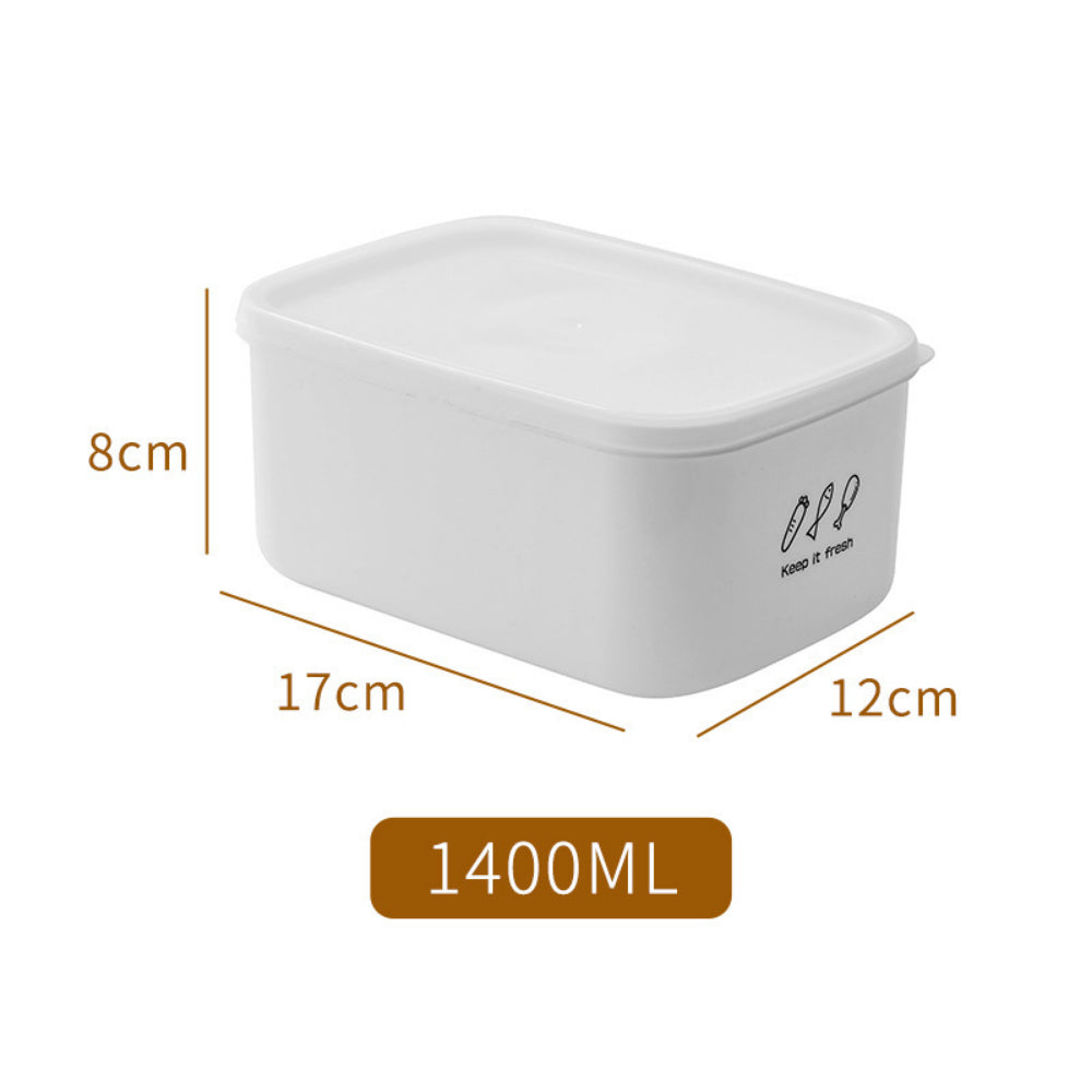 Space-Saving Fridge Containers - Interlocking Food Storage Bins with Lids (Multiple Sizes)