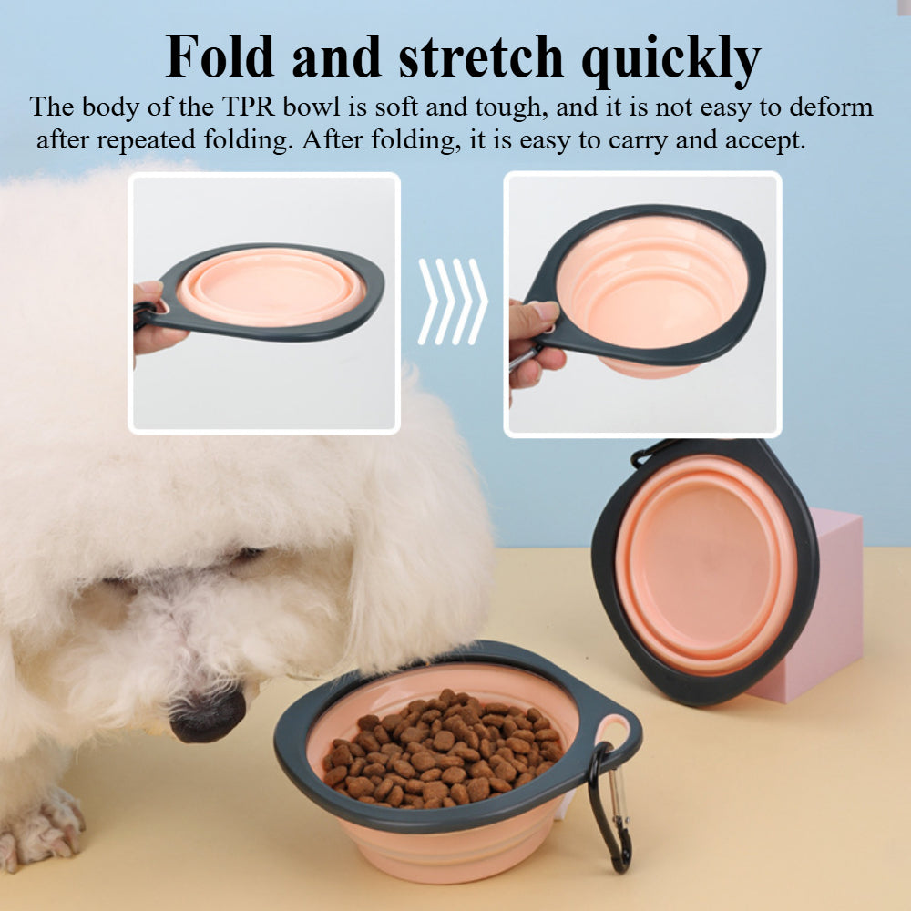 2-Pack Collapsible Dog Bowls – Lightweight Pet Travel Food & Water Dishes