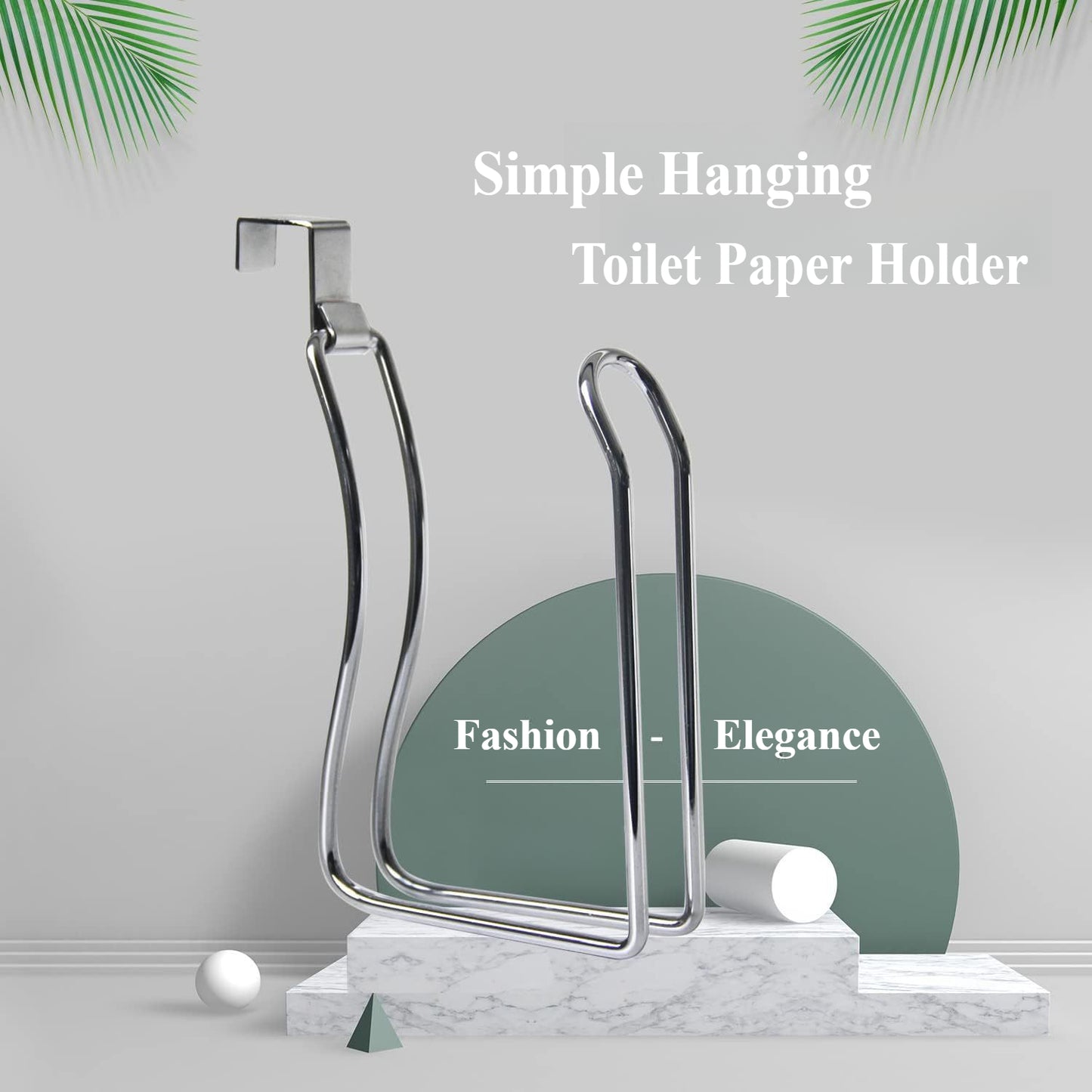 Space-Saving Toilet Tissue Organizer – Wall-Mounted Metal TP Holder for Modern Bathrooms