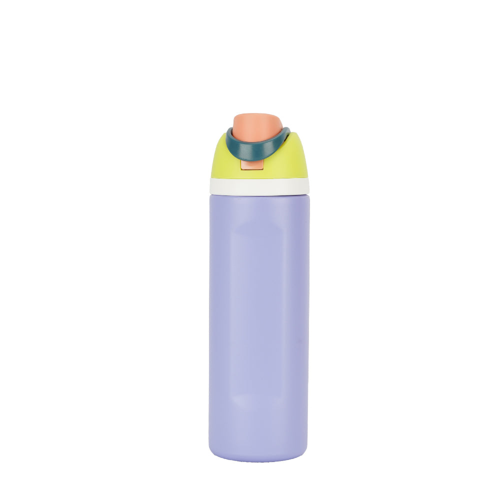 Insulated Stainless Steel Water Bottle with Straw - Double Drinking Portable Thermos for Sports & Travel