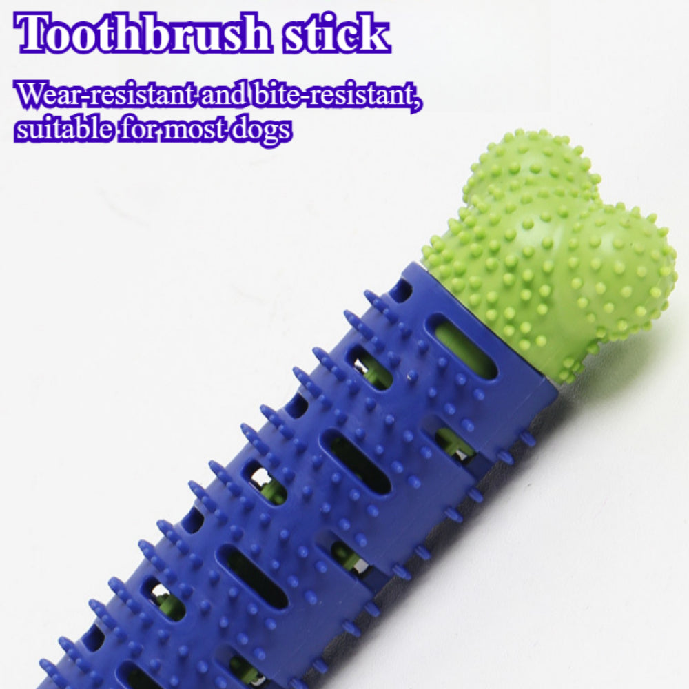 Interactive Dental Chew Toy for Dogs - Dual-Action Toothbrush Design, Promotes Oral Health & Play (Small Dogs/Puppies)