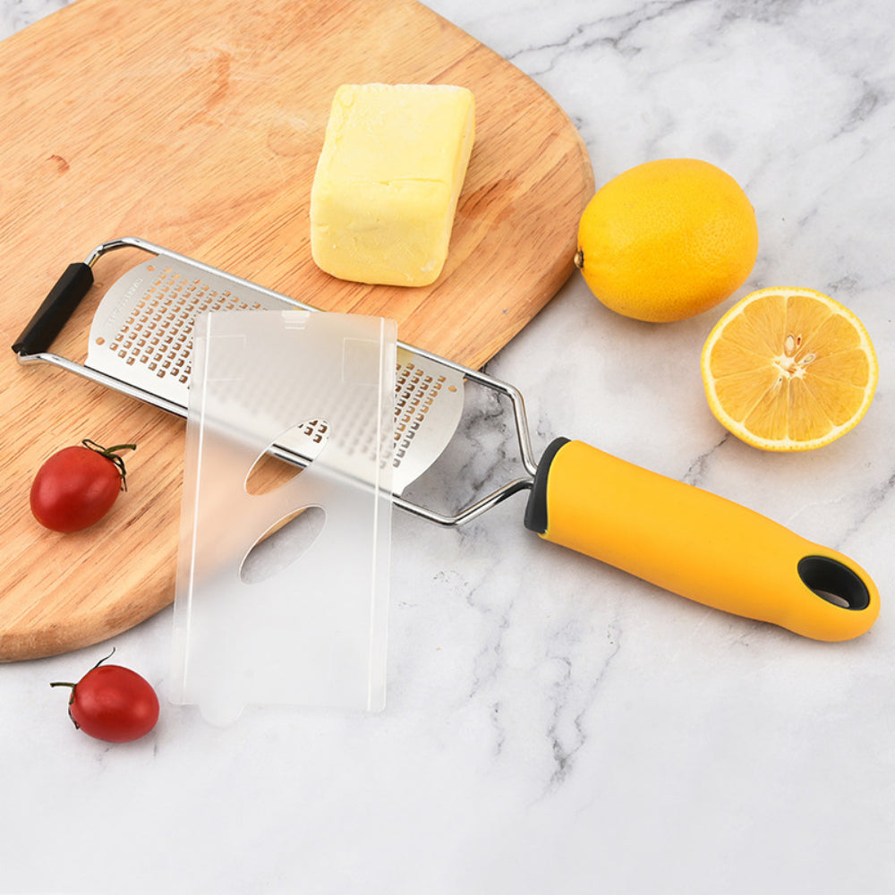 Stainless Steel 304 Cheese & Lemon Zester - Wide Blade Grater for Kitchen