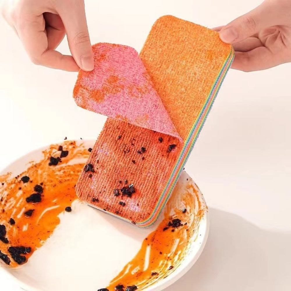 2-Pack 12-Layer PVA Sponge Set - Ultra Absorbent Tearable Cleaning Pads for Kitchen & Household (Reusable & Separable)