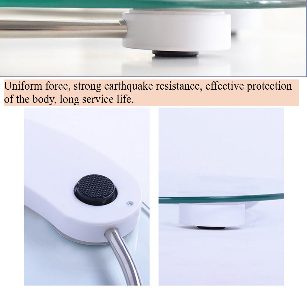 USB Charging money,Modern Glass Digital Scale - Accurate Body Weight Tracking with LCD Screen, 180KG Max, Sleek Round Design