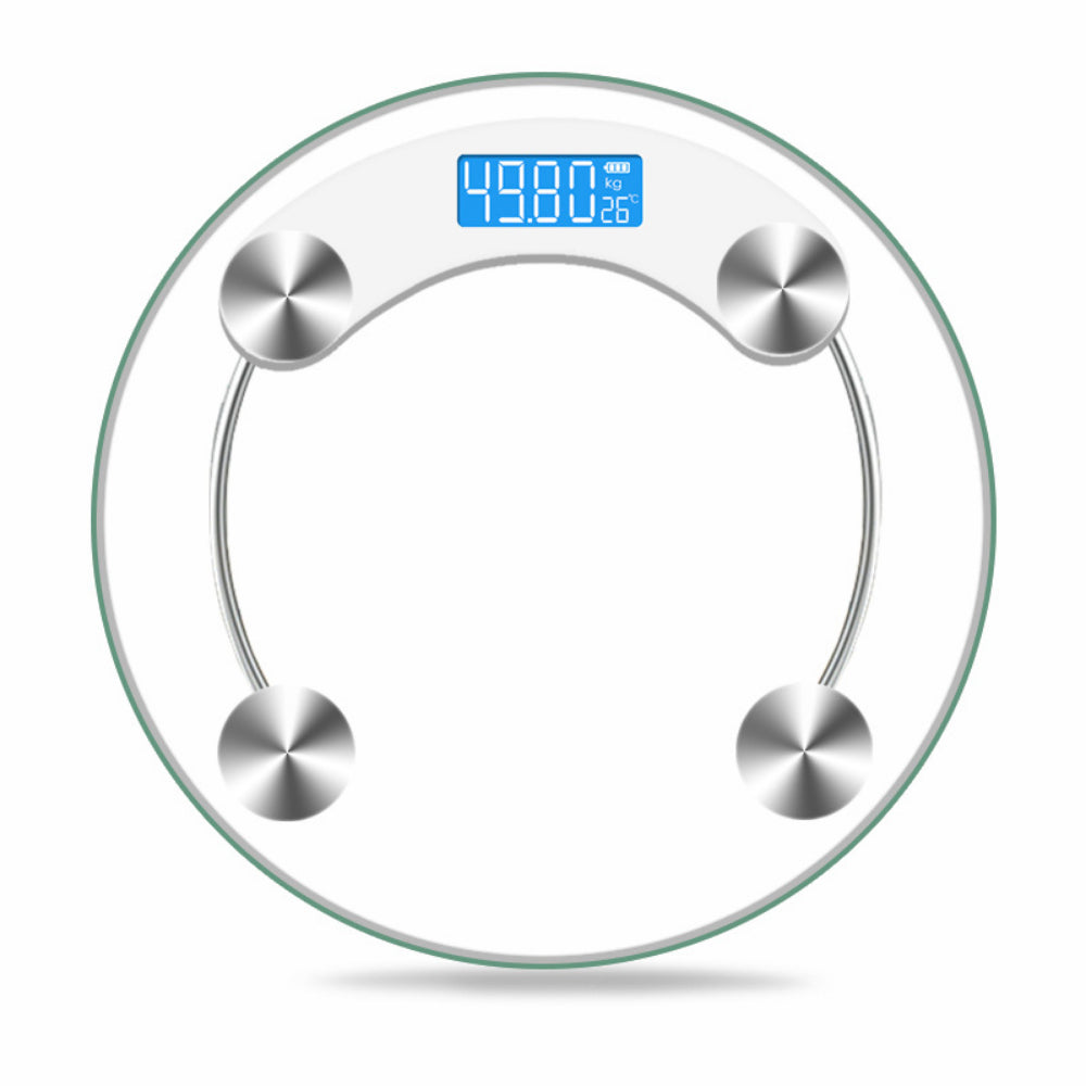 USB Charging money,Modern Glass Digital Scale - Accurate Body Weight Tracking with LCD Screen, 180KG Max, Sleek Round Design