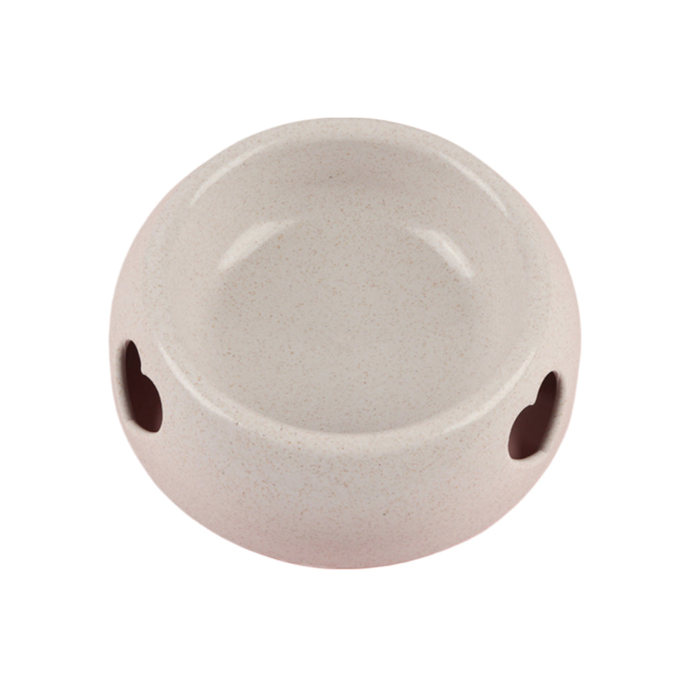 Pet Food Water Bowls Combo - Durable Plastic Wheat Pattern Feeder - Non-Tip Design for Small/Medium Dogs, Puppies, Cats & Kitten