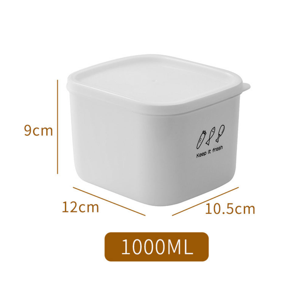 Space-Saving Fridge Containers - Interlocking Food Storage Bins with Lids (Multiple Sizes)