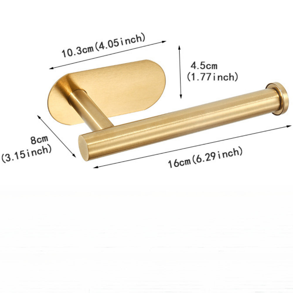 No-Drill Self-Adhesive Toilet Paper Holder – Rustproof Stainless Steel for Bathroom, Kitchen, or RV