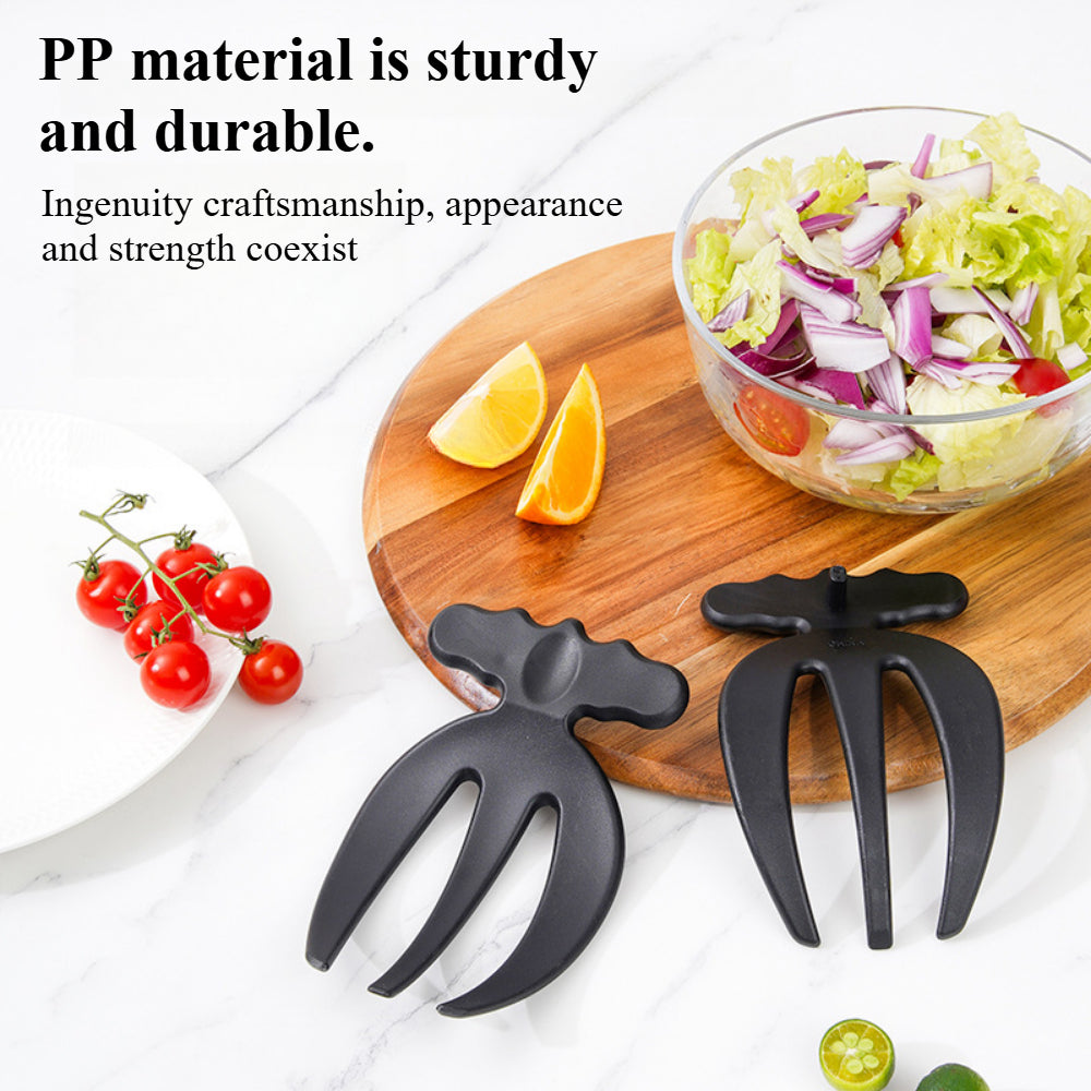 Salad Tossing Claws 2-Piece Set – Plastic Serving Utensils for Buffets, Pasta, Fruit – Food Mixing Tools with Comfort Grip