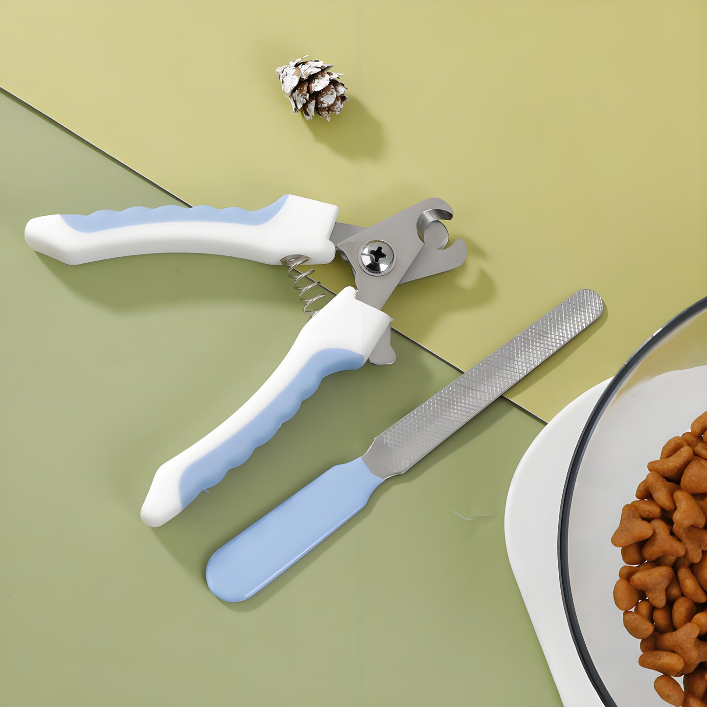 Stainless Steel Pet Nail Clippers with Safety Guard - Sharp, Non-Slip Trimmer for Dogs & Cats