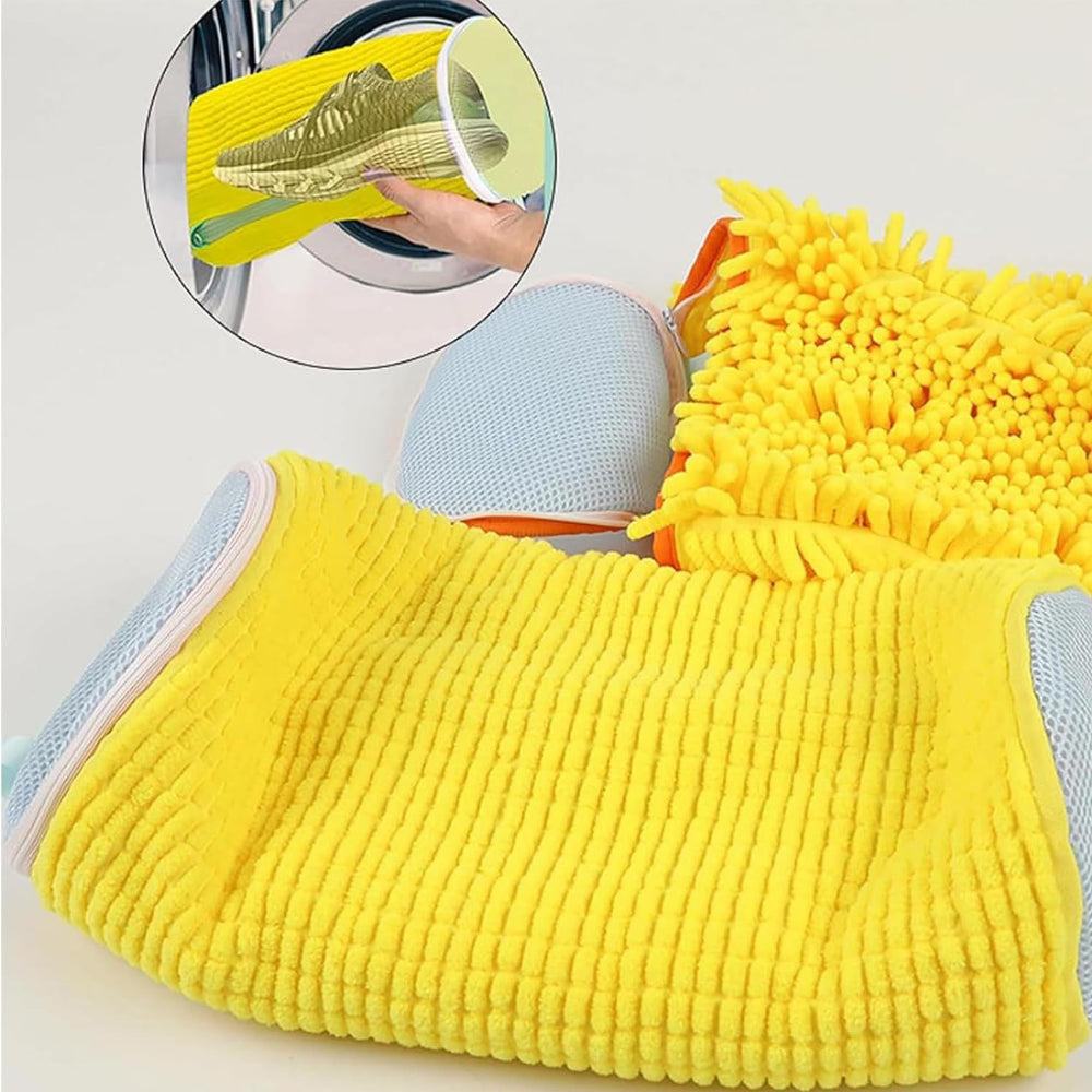 Reusable Shoe Washing Machine Bags (2-Pack) – 360° Deep Clean for Sneakers – Washer & Dryer Safe Laundry Bags