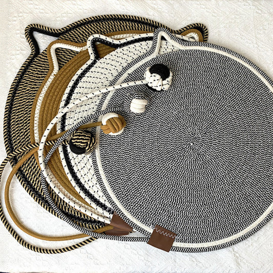 Extra-Large Cat Scratching Mat – Durable Cotton Rope Protects Sofas, Couches & Walls