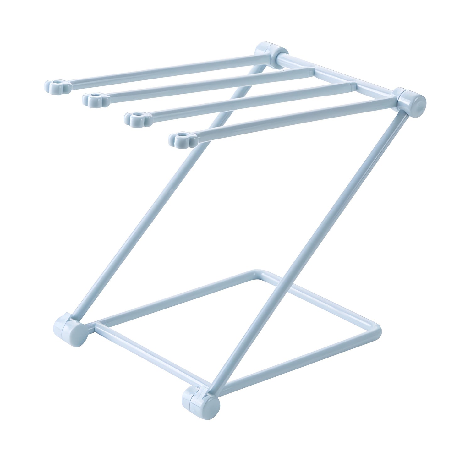 Compact 4-Arm Dish Rag Holder - Foldable Countertop Drying Rack for Kitchen Cloths