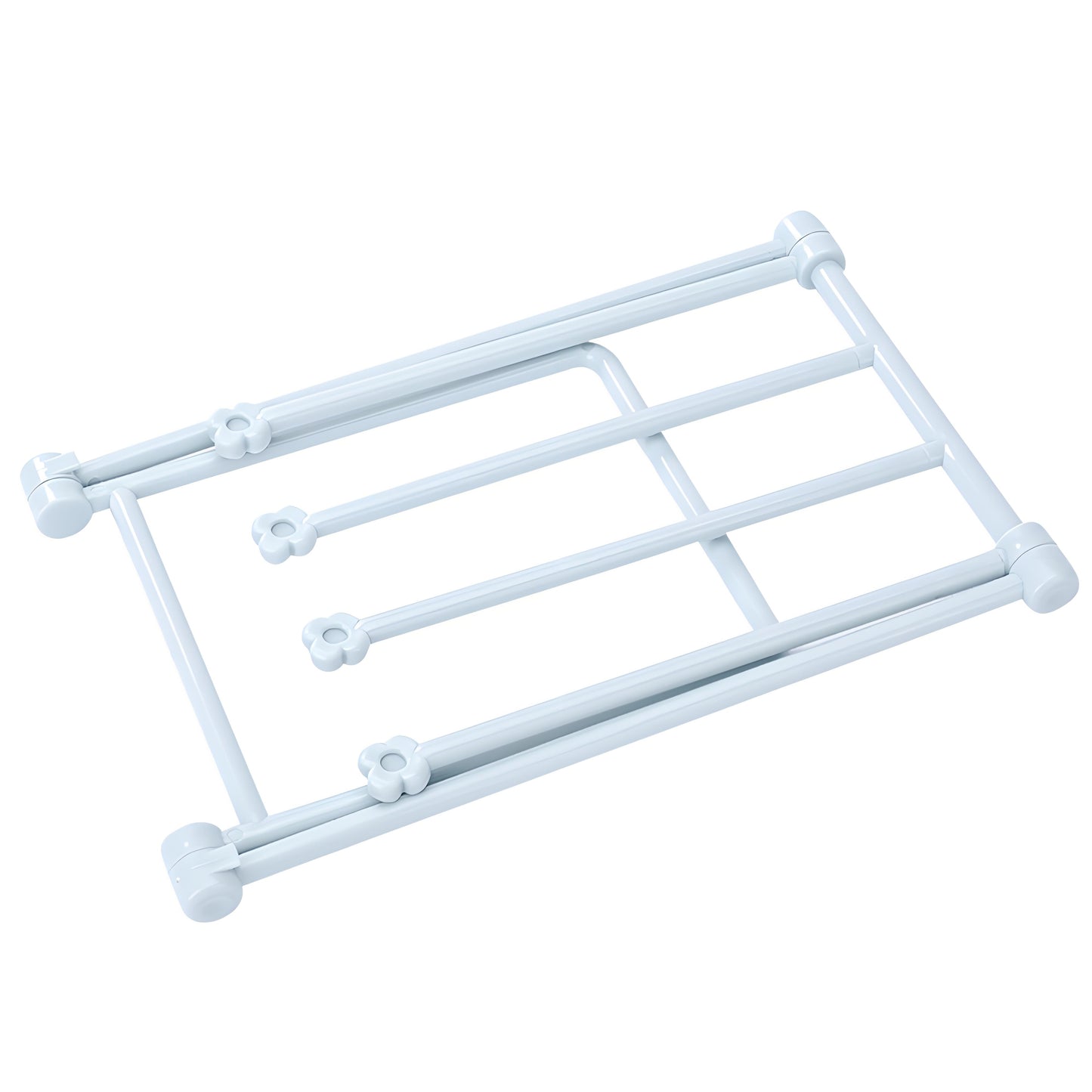 Compact 4-Arm Dish Rag Holder - Foldable Countertop Drying Rack for Kitchen Cloths